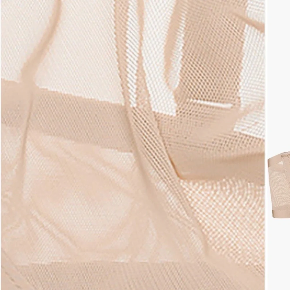 Brand New CUUP The Plunge Mesh Bra Sand Beige Nude Blush Pearl Sheer Wired Net